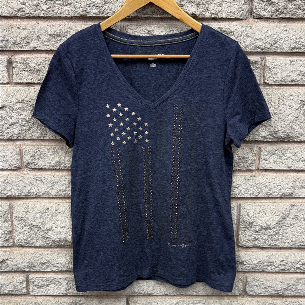 Tommy Hilfiger Dark Blue Starry Short Sleeve Tee